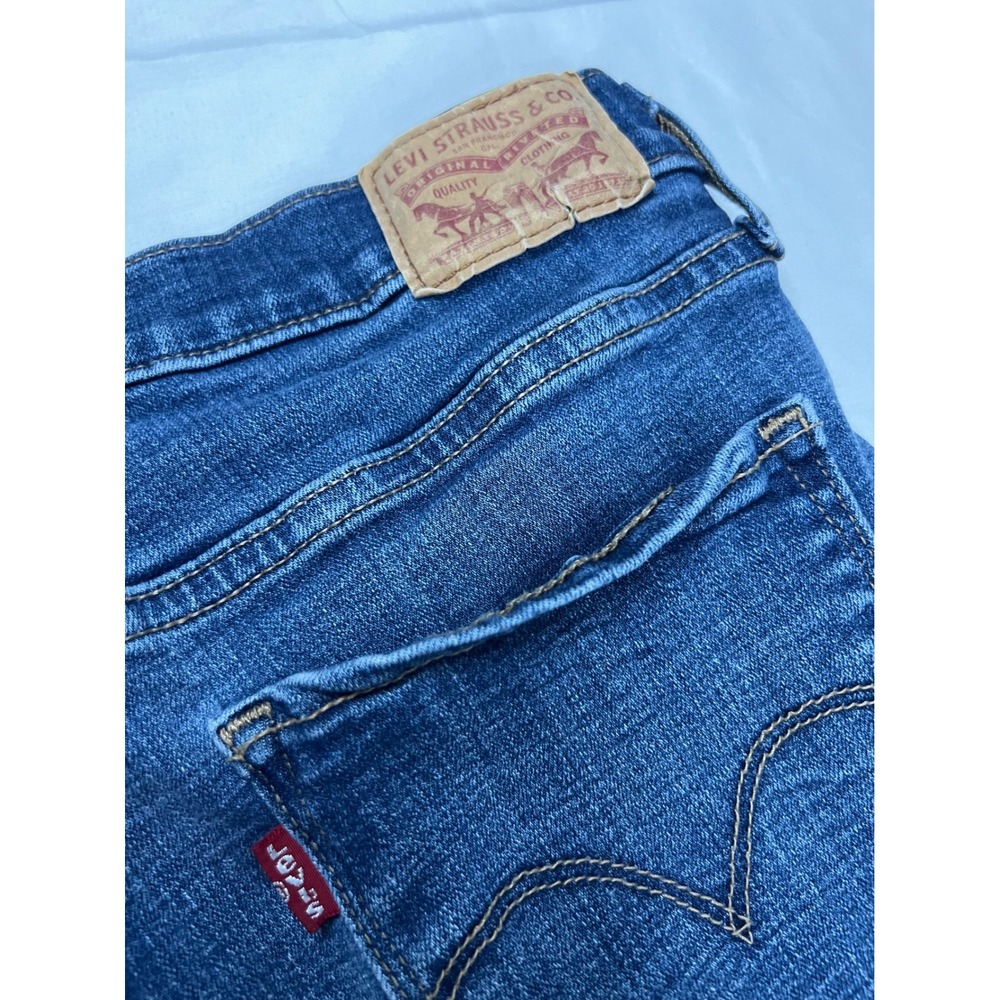 Levis 311 Shaping Skinny Capri Jeans Womens 28 Blue Medium Wash Denim Cropped - Picture 4 of 7